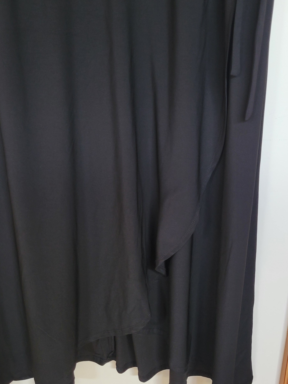 Nicole Miller Black Maxi Wrap Dress - Picture 4 of 5